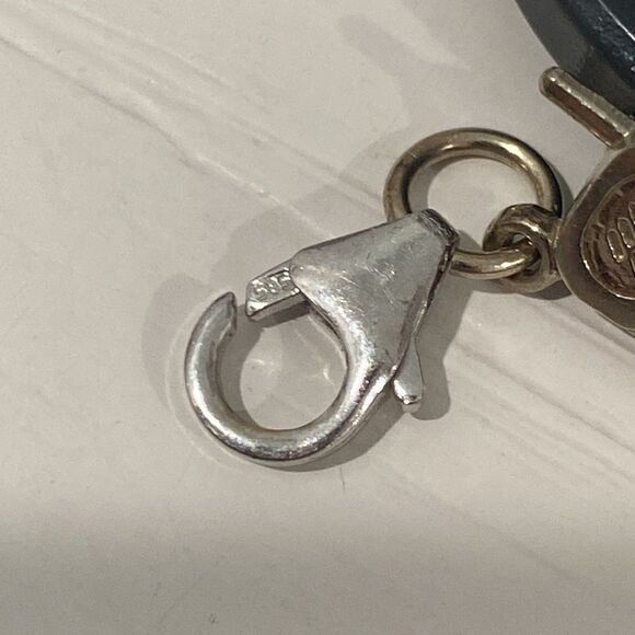 14k White Gold Cellphone Charm For Bracelet Or Necklace Lobster Clasp - Picture 4 of 7